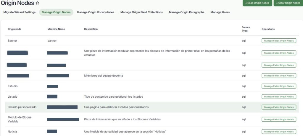 Mapeo de campos Migrate Wizard. migrar drupal 7 a 10